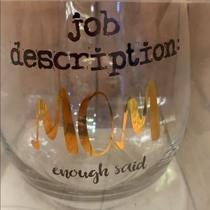 Prima Design stemless wine glass